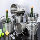 Maxbell Ice Bucket Heavy Duty Multiuse Metal Ice Pail for Buffet Home Chilling Juice 5L