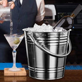 Maxbell Ice Bucket Heavy Duty Multiuse Metal Ice Pail for Buffet Home Chilling Juice 5L