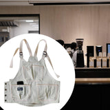 Maxbell Kitchen Apron Painting Coveralls Industrial Apron for BBQ Fishing Restaurant