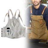 Maxbell Kitchen Apron Painting Coveralls Industrial Apron for BBQ Fishing Restaurant