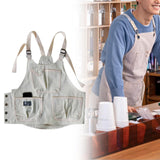 Maxbell Kitchen Apron Painting Coveralls Industrial Apron for BBQ Fishing Restaurant