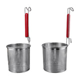 Maxbell Mesh Strainer Sifter Straining Deep Fryer Basket for Frying Cooking Draining 12cm mouth