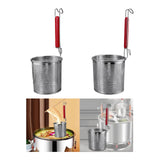 Maxbell Mesh Strainer Sifter Straining Deep Fryer Basket for Frying Cooking Draining 12cm mouth