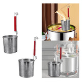 Maxbell Mesh Strainer Sifter Straining Deep Fryer Basket for Frying Cooking Draining 12cm mouth