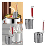Maxbell Mesh Strainer Sifter Straining Deep Fryer Basket for Frying Cooking Draining 12cm mouth
