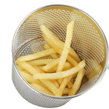 Maxbell Mesh Strainer Sifter Straining Deep Fryer Basket for Frying Cooking Draining 12cm mouth