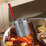 Maxbell Mesh Strainer Sifter Straining Deep Fryer Basket for Frying Cooking Draining 12cm mouth
