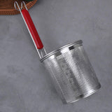 Maxbell Mesh Strainer Sifter Straining Deep Fryer Basket for Frying Cooking Draining 14cm mouth