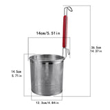 Maxbell Mesh Strainer Sifter Straining Deep Fryer Basket for Frying Cooking Draining 14cm mouth