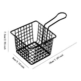 Maxbell Deep Fry Basket French Fries Basket Mesh Skimmer Sifter Kitchen Cooking Tool Small