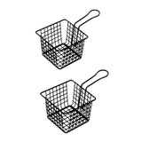 Maxbell Deep Fry Basket French Fries Basket Mesh Skimmer Sifter Kitchen Cooking Tool Small