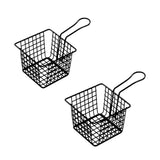 Maxbell Deep Fry Basket French Fries Basket Mesh Skimmer Sifter Kitchen Cooking Tool Small