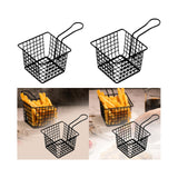 Maxbell Deep Fry Basket French Fries Basket Mesh Skimmer Sifter Kitchen Cooking Tool Small