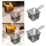 Maxbell Deep Fry Basket French Fries Basket Mesh Skimmer Sifter Kitchen Cooking Tool Small
