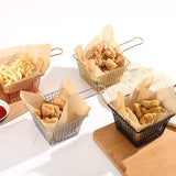 Maxbell Deep Fry Basket French Fries Basket Mesh Skimmer Sifter Kitchen Cooking Tool Small