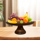 Maxbell Fruit Plate Large Capacity Dessert Tray Wood Ornament for Holiday Restaurant