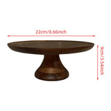 Maxbell Fruit Plate Large Capacity Dessert Tray Wood Ornament for Holiday Restaurant