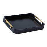 Maxbell Serving Tray Tea Cup Tray Portable Accessories Entertaining Rectangular Tray L