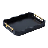 Maxbell Serving Tray Tea Cup Tray Portable Accessories Entertaining Rectangular Tray L