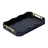 Maxbell Serving Tray Tea Cup Tray Portable Accessories Entertaining Rectangular Tray L
