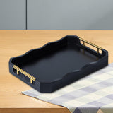 Maxbell Serving Tray Tea Cup Tray Portable Accessories Entertaining Rectangular Tray L
