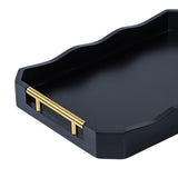 Maxbell Serving Tray Tea Cup Tray Portable Accessories Entertaining Rectangular Tray S
