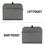 Maxbell Toaster Dust Cover with Storage Pockets for Small Kitchen Appliance Fitments