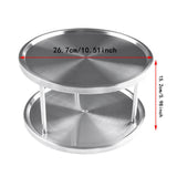 Maxbell 2 Layer Lazy Turntable Turning Spice Rack for Bathroom Bedroom Kitchen