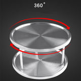 Maxbell 2 Layer Lazy Turntable Turning Spice Rack for Bathroom Bedroom Kitchen