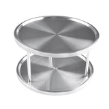 Maxbell 2 Layer Lazy Turntable Turning Spice Rack for Bathroom Bedroom Kitchen