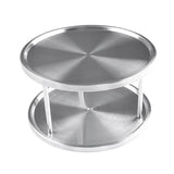 Maxbell 2 Layer Lazy Turntable Turning Spice Rack for Bathroom Bedroom Kitchen