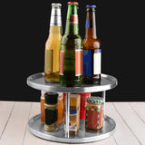 Maxbell 2 Layer Lazy Turntable Turning Spice Rack for Bathroom Bedroom Kitchen
