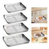 Maxbell Baking Sheet with Rack BBQ Household Cake with Cooling Rack Baking Sheet Pan S