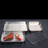 Maxbell Baking Sheet with Rack BBQ Household Cake with Cooling Rack Baking Sheet Pan S