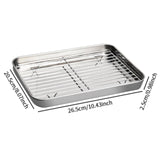 Maxbell Baking Sheet with Rack BBQ Household Cake with Cooling Rack Baking Sheet Pan M