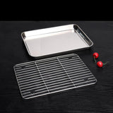 Maxbell Baking Sheet with Rack BBQ Household Cake with Cooling Rack Baking Sheet Pan L