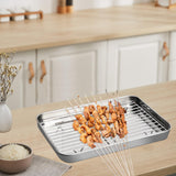 Maxbell Baking Sheet with Rack BBQ Household Cake with Cooling Rack Baking Sheet Pan XL