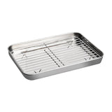 Maxbell Baking Sheet with Rack BBQ Household Cake with Cooling Rack Baking Sheet Pan XL