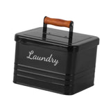 Maxbell Laundry Pods Storage Container with Lid for Apartment Laundry Room Wash Room Black