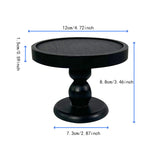 Maxbell Candle Plate Holder Retro Design Riser Candle Stand for Countertop SPA Events