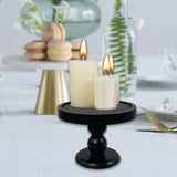 Maxbell Candle Plate Holder Retro Design Riser Candle Stand for Countertop SPA Events