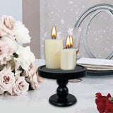 Maxbell Candle Plate Holder Retro Design Riser Candle Stand for Countertop SPA Events