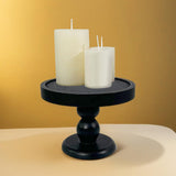 Maxbell Candle Plate Holder Retro Design Riser Candle Stand for Countertop SPA Events