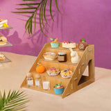 Maxbell Cake Display Stand 4 Layers Portable for Serving Food Festive Decor Birthday