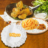 Maxbell 140 Pieces Paper Doilies Multipurpose Paper Placemats for Party Wedding 6.50 inch