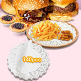 Maxbell 140 Pieces Paper Doilies Multipurpose Paper Placemats for Party Wedding 8.5 inch