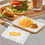 Maxbell 140Pcs Paper Doilies Decorative Table Decoration for Crafts Fried Food 25cmx35cm