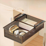 Maxbell Under Cabinet Organizer Iron Under Table Drawer for Cabinet Kitchen Bathroom