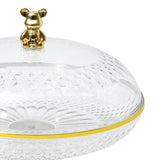 Maxbell Fruit Plate with Lid Dustproof Cake Stand for Afternoon Tea Banquet Holidays L