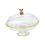 Maxbell Fruit Plate with Lid Dustproof Cake Stand for Afternoon Tea Banquet Holidays L